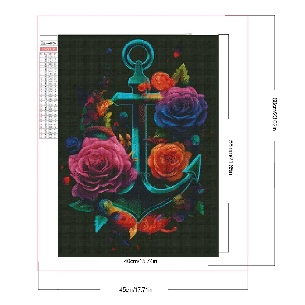 Partial AB Diamond Painting - Full Round Drill - Rose(Canvas|45*60cm)
