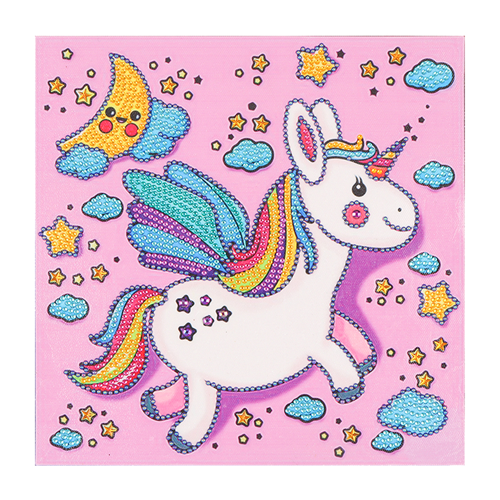 

30*30CM - Special Shaped Diamond Painting - Horn Horse, 501 Original