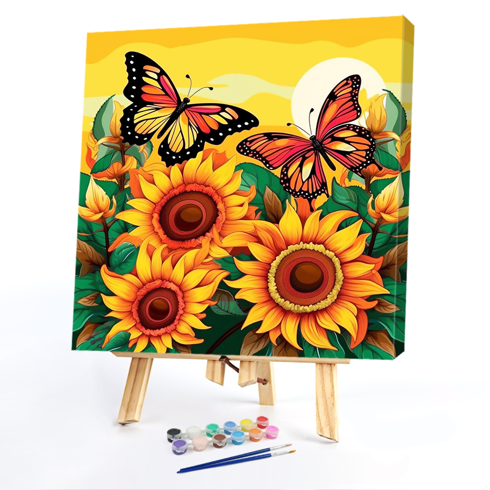 Paint By Number Oil Painting Deca Butterfly(40*40cm)