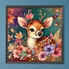 Diamond Painting-DIY Full Round Drill Autumn Elk（40*40CM）