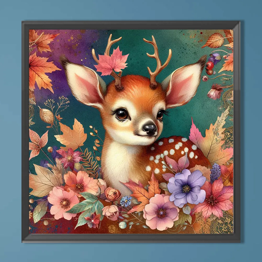 Diamond Painting - Full Round Drill - Autumn Elk(Canvas|40*40cm)