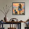 Beach Girl-Full Round Diamond Painting 40*40cm