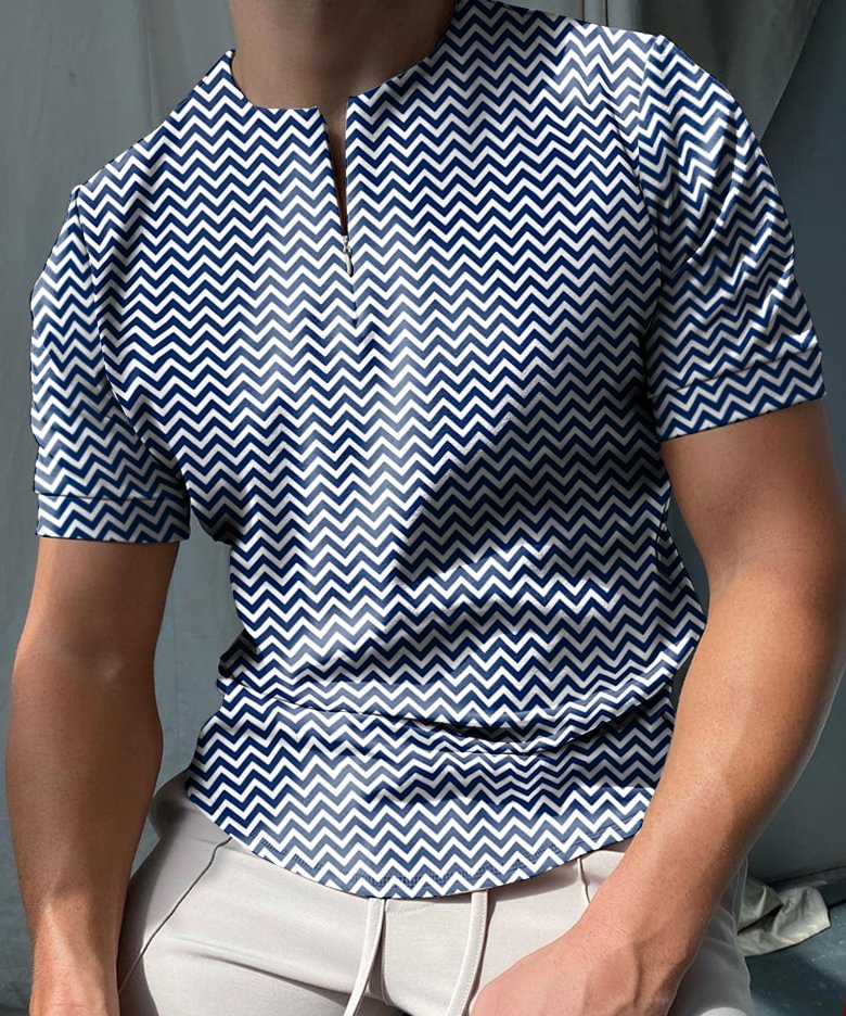Wave Short Sleeve Polo Shirt-Compassnice®