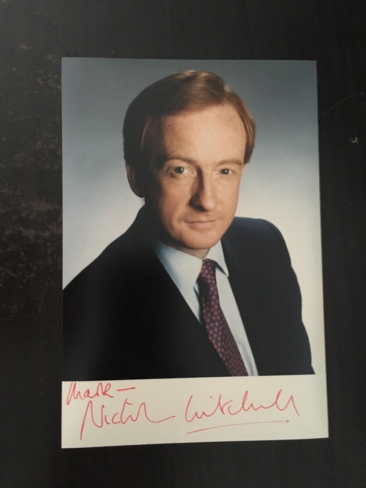 NICHOLAS WITCHELL - BBC NEWS ROYAL CORRESPONDENT - EXCELLENT SIGNED Photo Poster paintingGRAPH