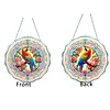 Diamond Painting Acrylic Flower Parrot Window Hanging Pendant for Home Decor
