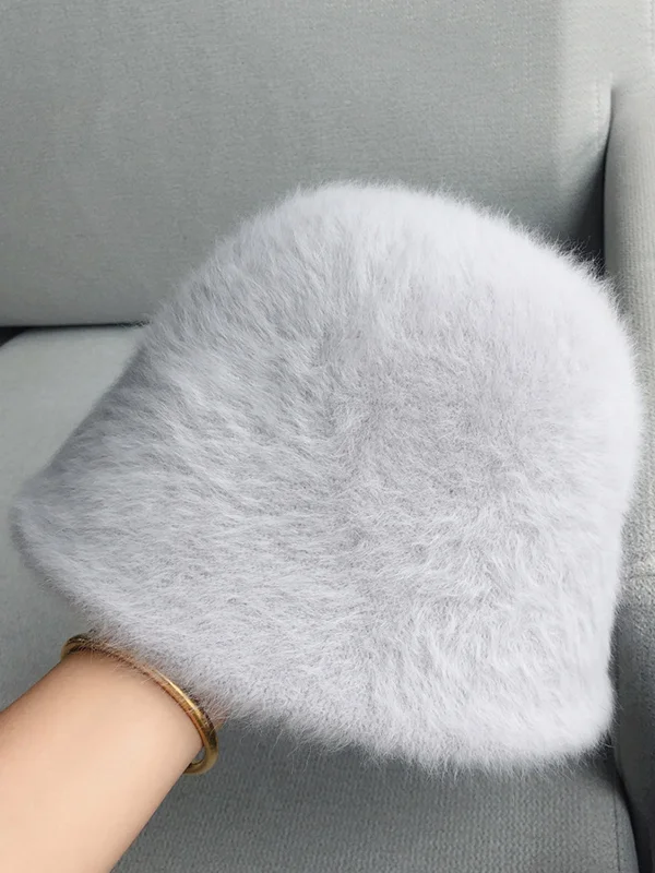 Drawstring Solid Color Split-Joint Hat Bucket Hat