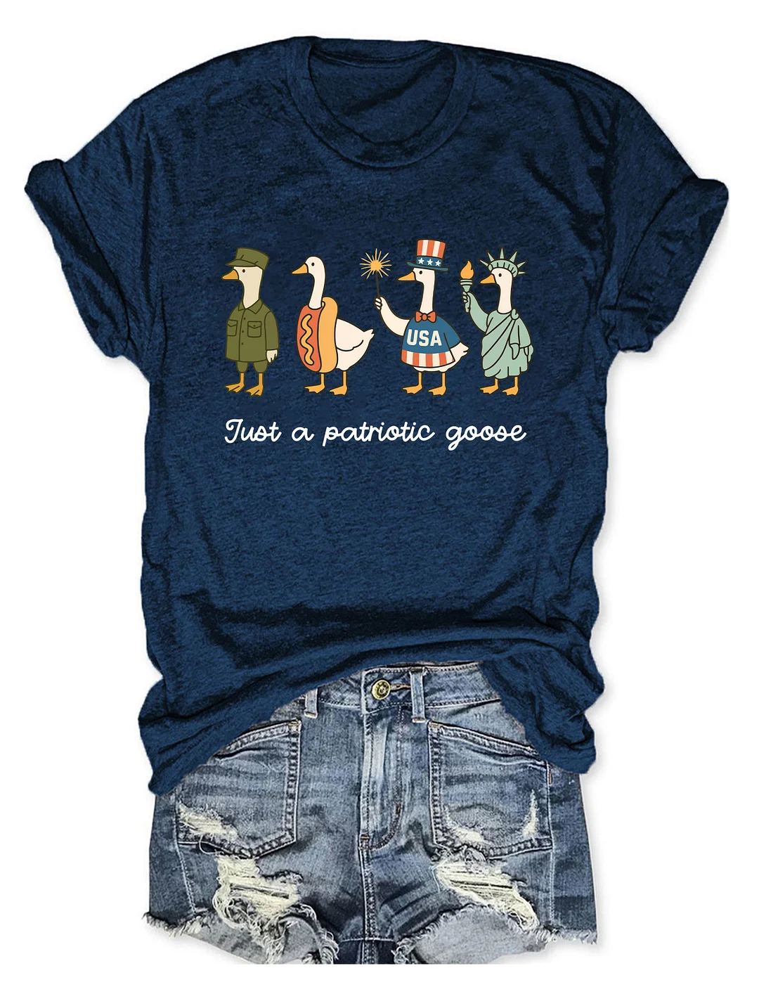 4th of July Silly Goose T-shirt