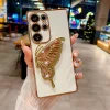 Suitable For Samsung S24/25 Series Electroplating Butterfly Full Cover Anti-fall Mobile Phone case