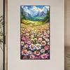 (40*70cm)Daisy Field - Full Round Drill Diamond Painting