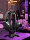 RGB Headset Stand with 2 USB Ports USB 2.0 Hub Headphone Shelf for Desk Display