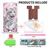 2er-Pack Acryl Papagei Tiger Handyständer & Spiegel - 5D DIY Handwerk Modeaccessoires