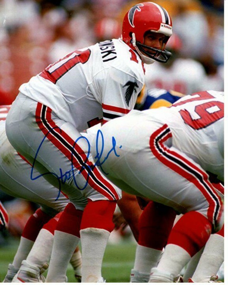 Steve bartkowski signed autographed nfl atlanta falcons Photo Poster painting