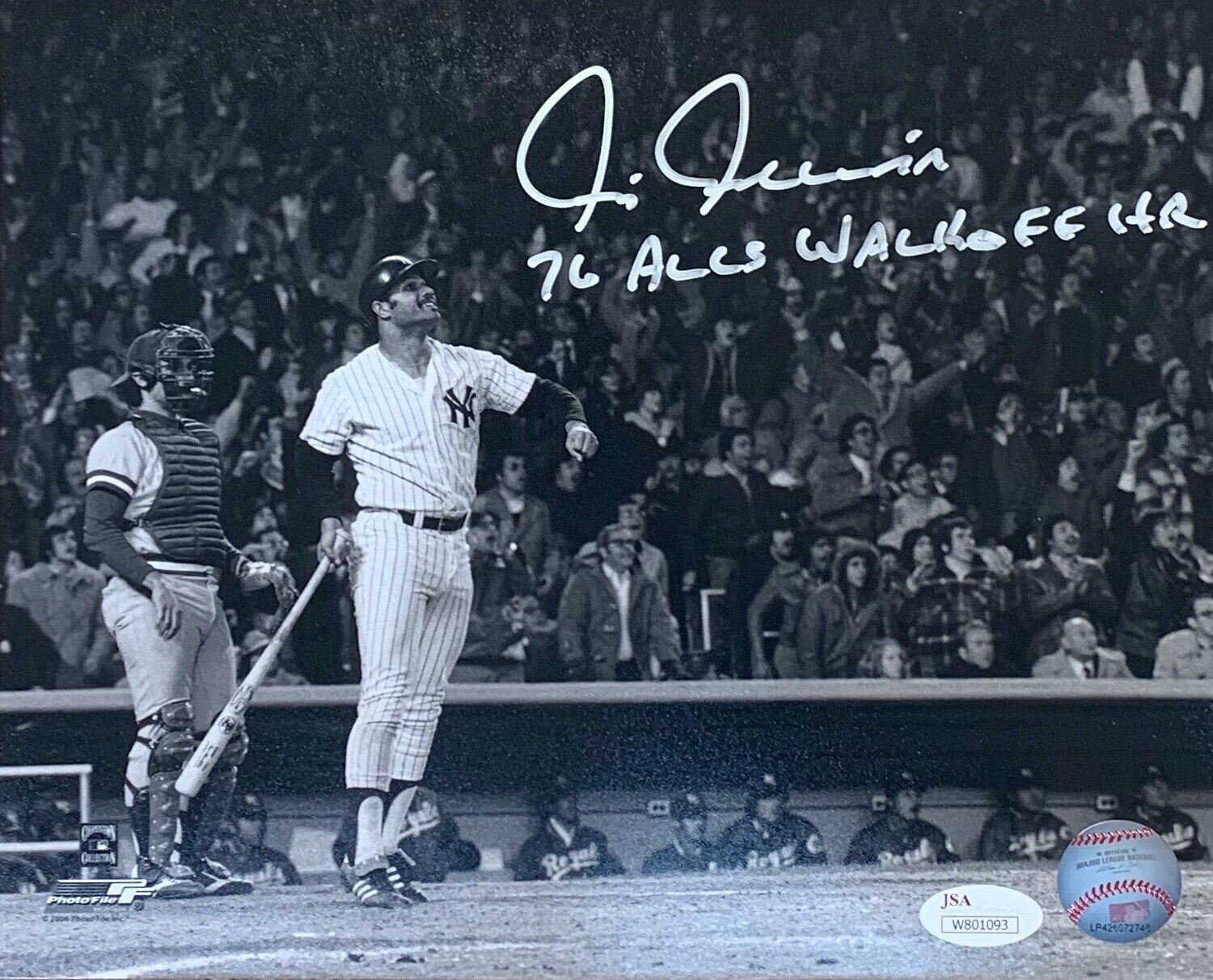 Chris Chambliss 76 ALCS Walkoff HR” New York Yankees Autographed 8x10 JSA COA