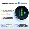 12V Fuel Level Gauge 10 LED 2Inch Car Gas Gauge for Car Motorcycle SUV ATV Truck