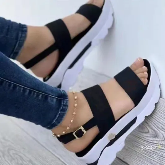 Breakj Breakj New Summer Code With Sweet Wind Slope And Sandals Woman