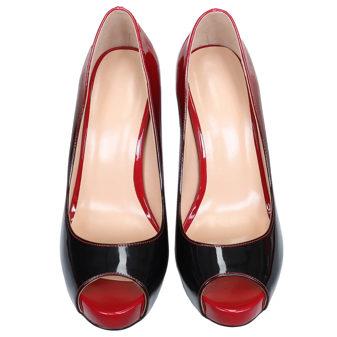 120mm Red Bottom Women's Platforms Heels Party Wedding Pumps-MERUMOTE