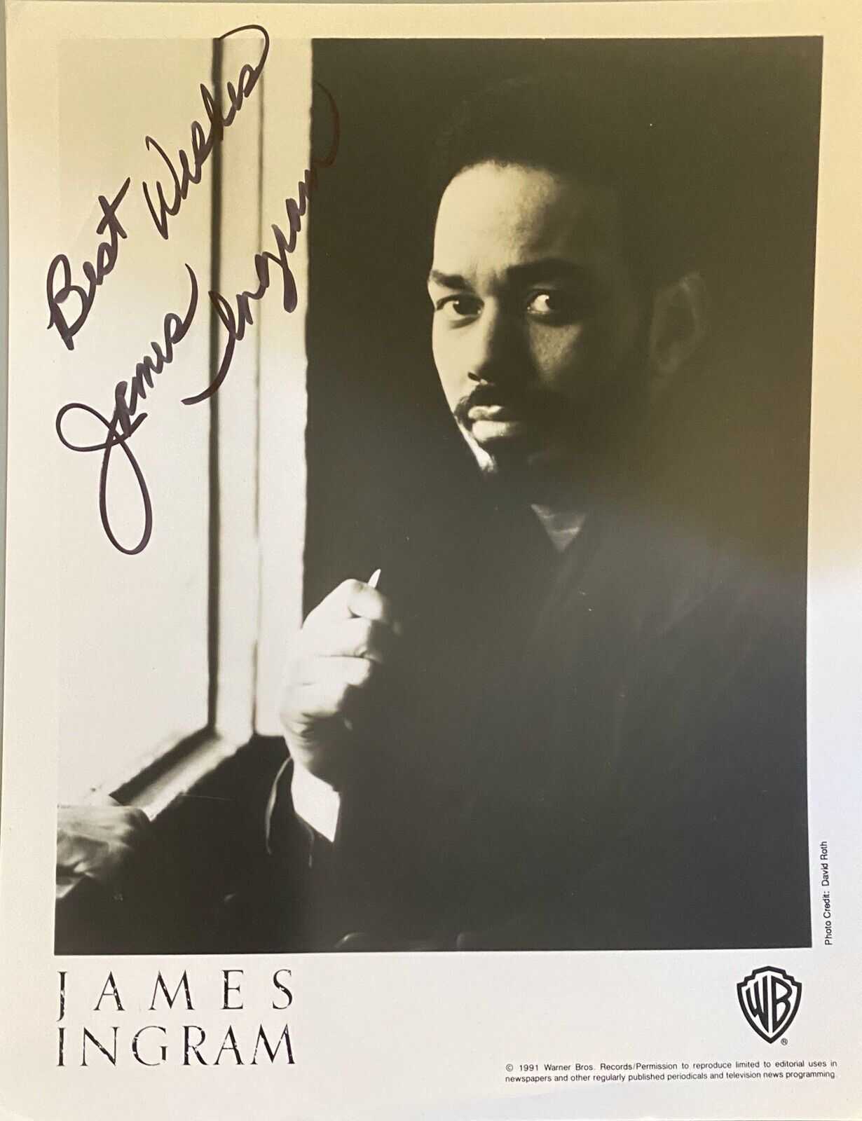 James Ingram Signed Autographed Photo Poster painting 8x10