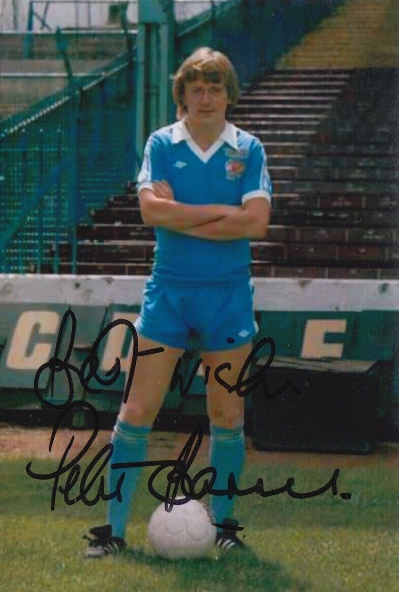 PETER BARNES HAND SIGNED 6X4 Photo Poster painting MANCHESTER CITY FOOTBALL AUTOGRAPH 1