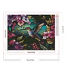 Diamond Painting-Round AB Drill Stained Glass Hummingbird(55*45 CM)
