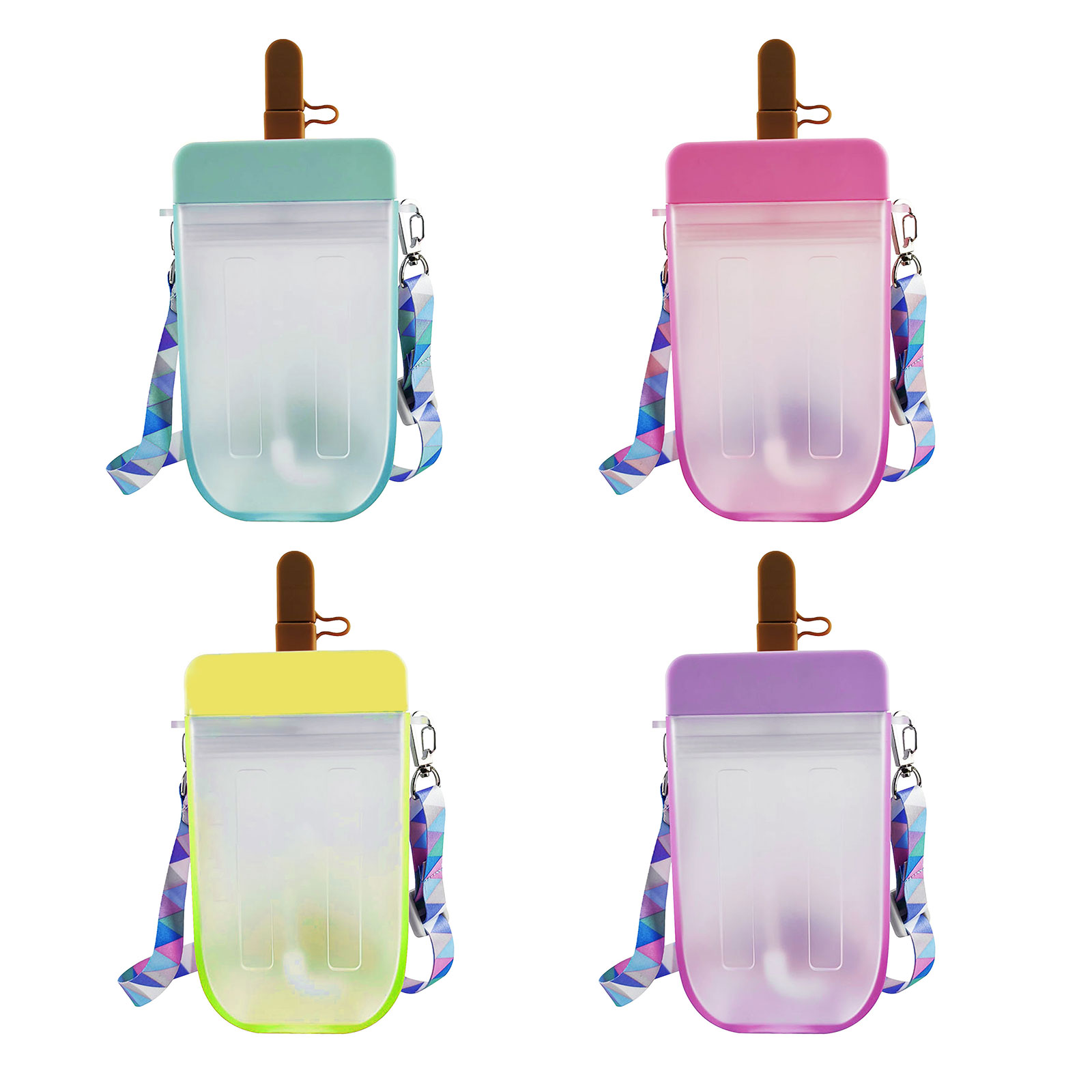 

Popsicle Straw Cups - Plastic Juice Drinking Cup Suitable for Adults Kids, Yellow, 501 Original