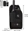 Selighting Tactical Interphone Pouch - Adjustable Short Radio Holder Military Radio Holster Hunting Intercom Bag