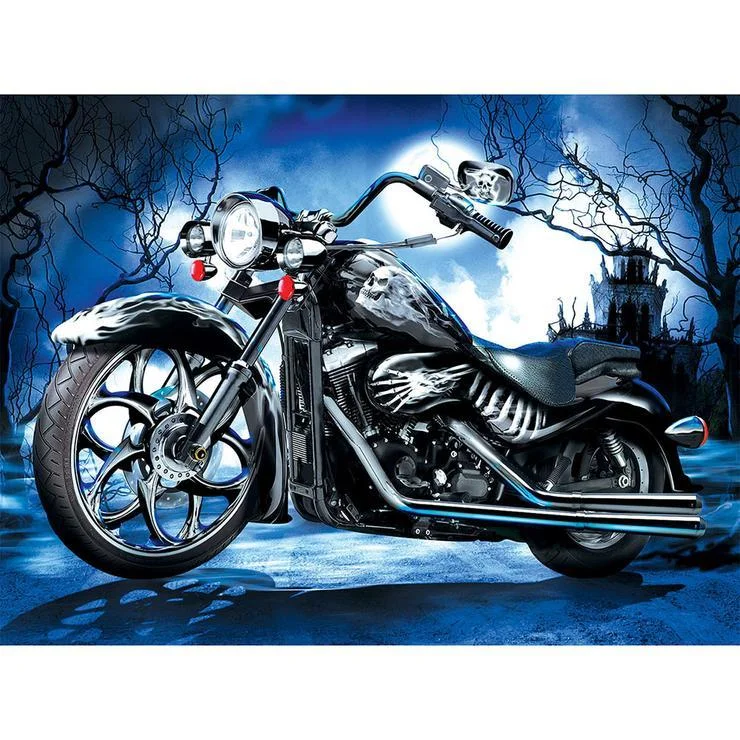 Full Round Diamond Painting Motorcycle (40*30cm)
