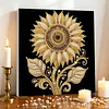 DIY Pearl Painting Sunflower for Home Wall Decor with Frame(30x30cm)