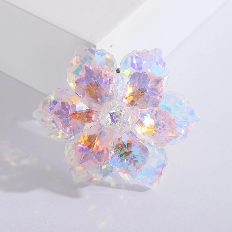 Sweet Pin Flower Alloy Inlay Artificial Crystal Women’s Brooches