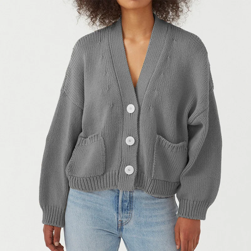 Women Casual Plus Size Sweater Cardigan