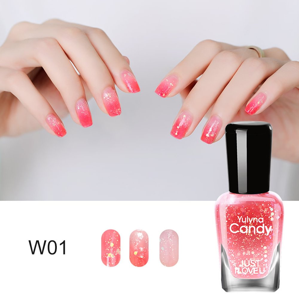 Shecustoms™ Oily Temperature Color Change Quick-drying Nail Polish Long-lasting No-bake Manicure