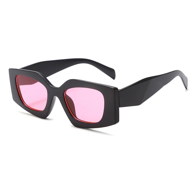 Retro Punk Color Block Ac Square Full Frame Kids Sunglasses