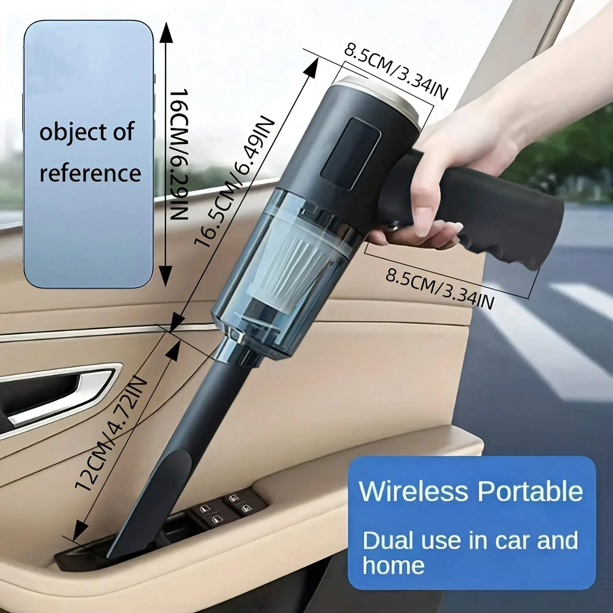 Likron Watches Premium Portable Handheld Vacuum Cleaner - Cordless Powerful Suction for Home