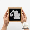 12Pcs DIY Pearl Painting Transportation for Home Wall Decor(15x15cm)