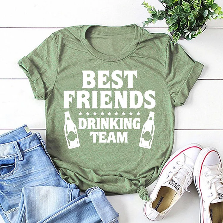 Best Friends Drinking Team T-shirt Tee-05291