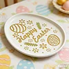 Easter Bunny Tray Silicone Mould DIY Easter Tray Resin Casting Moulds Reusable Easters Egg Storage Dish Moulds Handmade Ornament Mould for Coaster Gypsum Craft Gifts Making (Easter B)