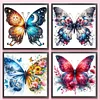 Butterfly - Full Embroidery 3 Strands 11CT Stamped Cross Stitch - 45*45CM