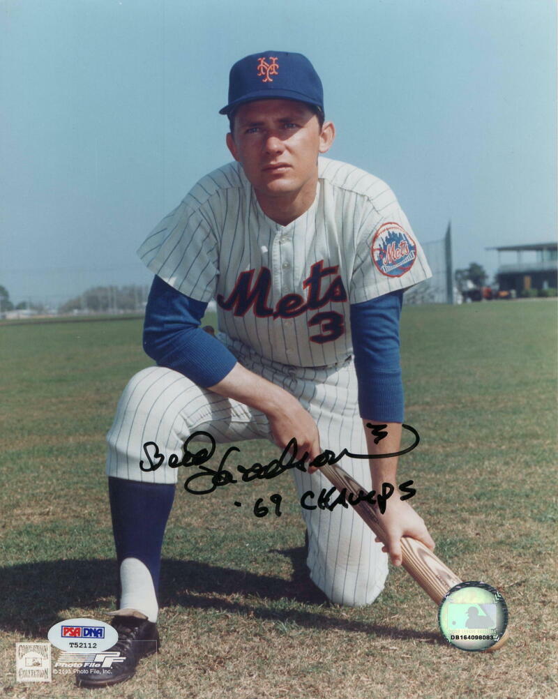 BUDDY BUD HARRELSON SIGNED AUTOGRAPH 8x10 Photo Poster painting - 1969 MIRACLE METS, RARE! PSA