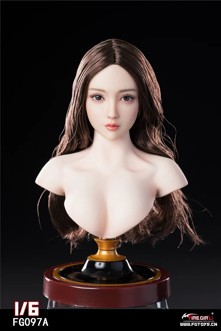 PRE-ORDER Fire Girl Toys - Asian Girl ( FG097A/B/C) 1/6 Head  Sculpt Statue(GK)-