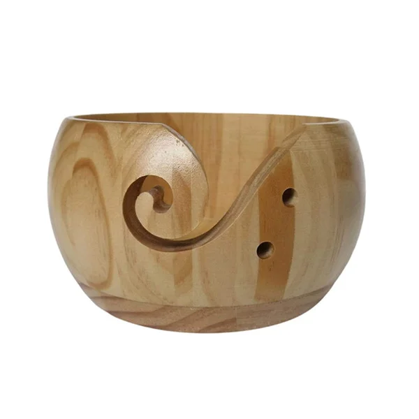 Wooden & Bamboo Yarn Bowl