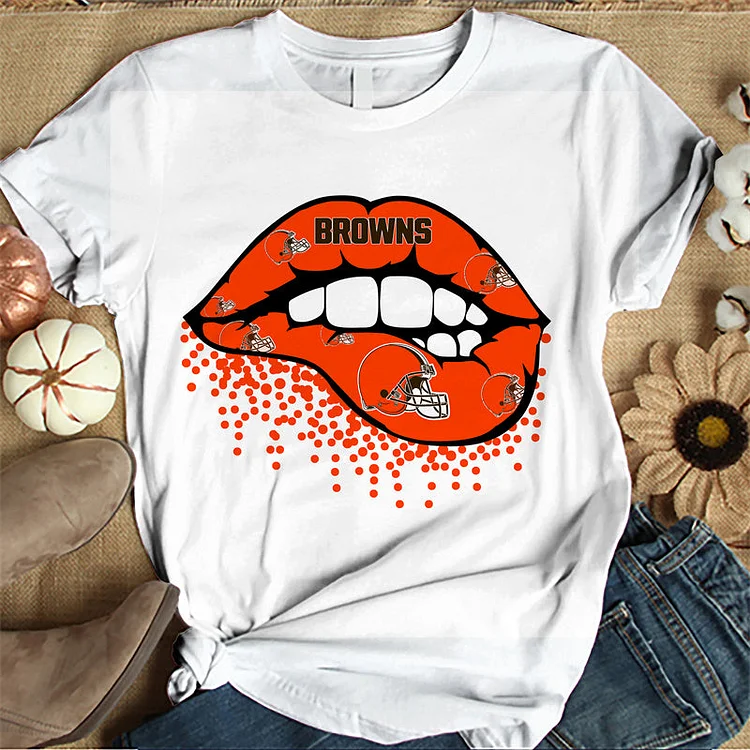 Cleveland Browns Women's White Relaxed T-Shirt