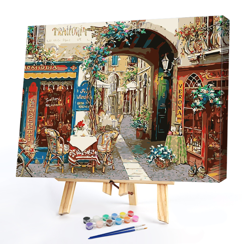 

50*40CM Paint By Numbers-TownHome, 501 Original