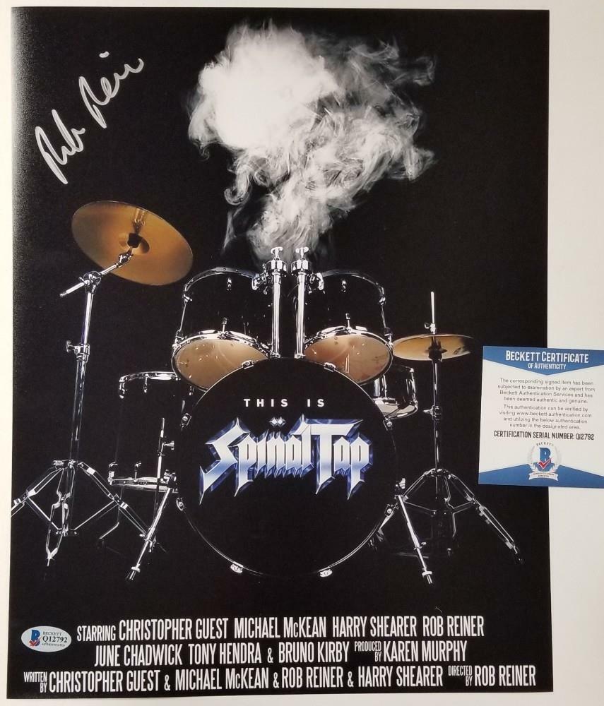 Director Rob Reiner signed This is Spinal Tap 11x14 Photo Poster painting (B) ~ Beckett BAS COA