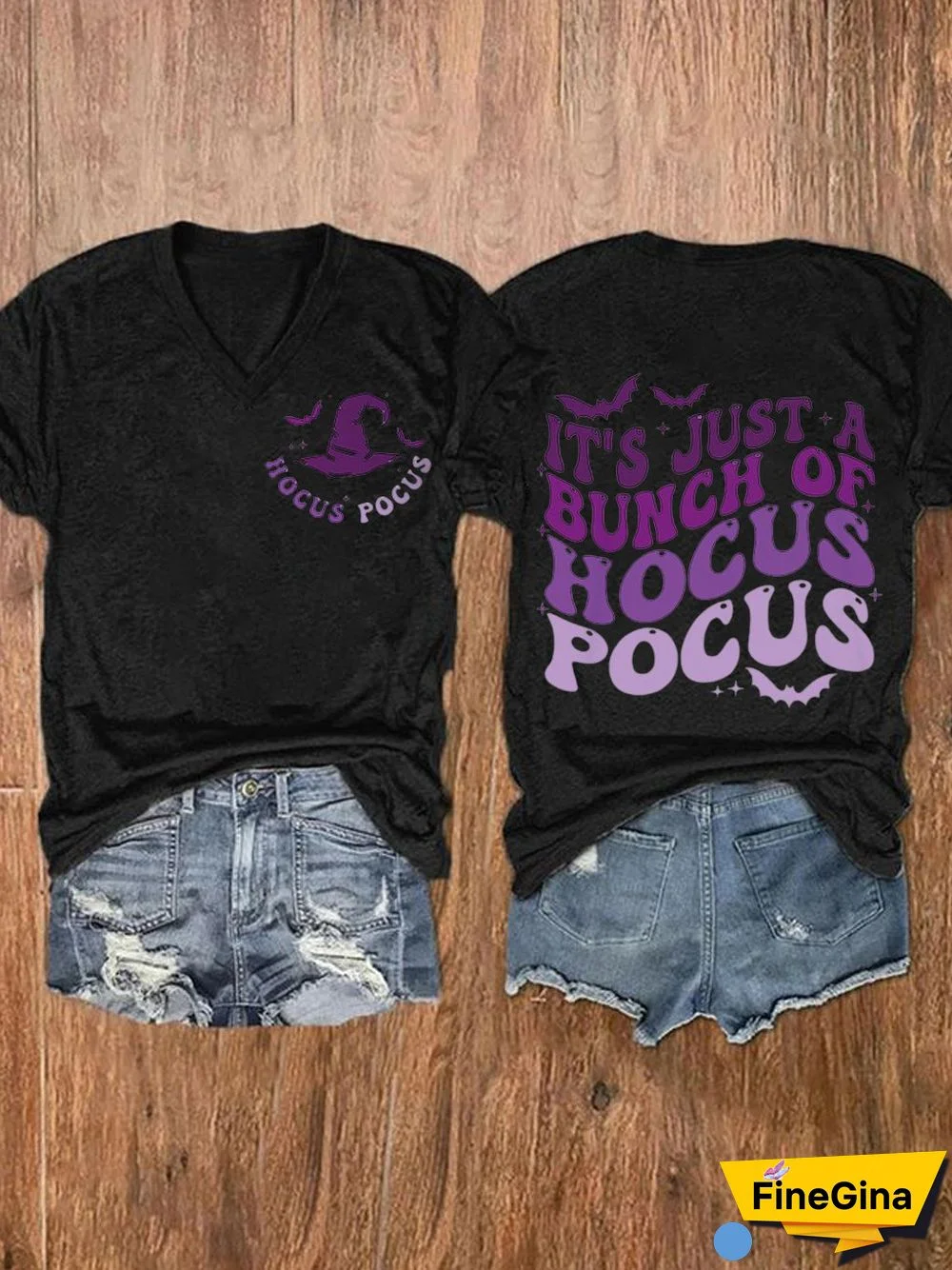 Women's Halloween Print Casual T-Shirt