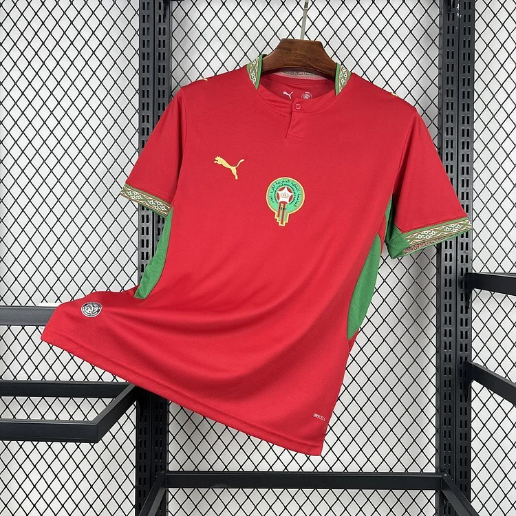 【S~4XL】Morocco 2026 World Cup Home Football Jersey
