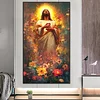 Jesus Glühen 5d DIY Diamant Kunst Malerei Kit Quadrat Vollbohrer Dimond Art 45x75cm