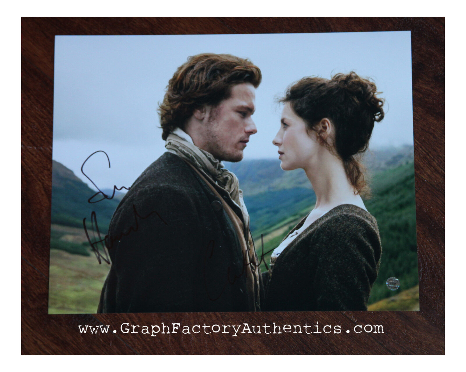 GFA Outlander * SAM HEUGHAN & CAITRIONA BALFE * Signed 11x14 Photo Poster painting MH1 COA