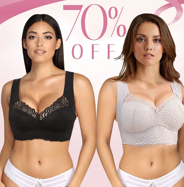 Ultimate Lift Stretch Full-Figure Seamless Lace Cut-Out Bra