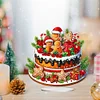 uk.everydayedeals DIY Acrylic Diamond Painting Desktop Tabletop Ornament - Xmas Gingerbread Man Cake