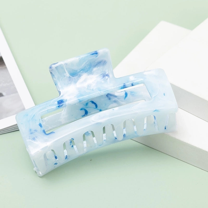 Women’s Minimalist Color Block Arylic Hollow Out Hair Claws