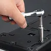 Mini Ratchet Wrench 1/4 Inch Short Ratchet Handle High Quality Socket Tool Torque Ratcheting Wrench for Daily Bicycle Car Repairs
